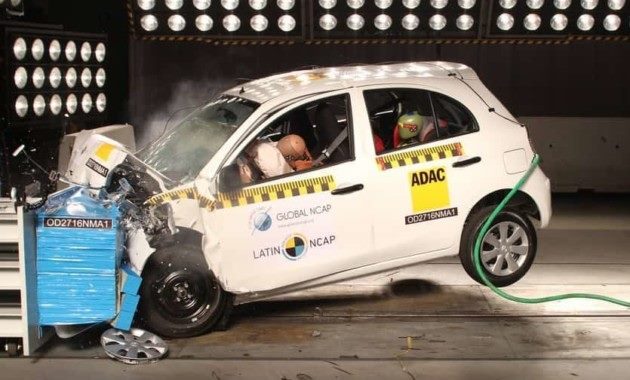 Nissan Micra и Mazda2 провалили краш-тест Latin NCAP
