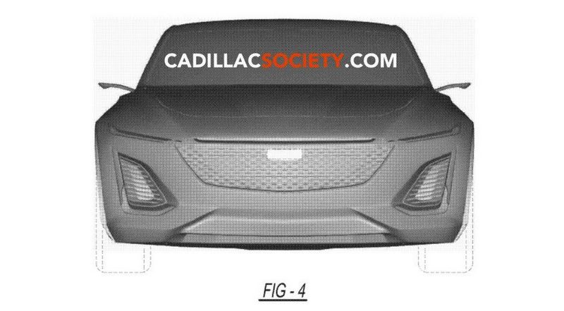 Новое купе Cadillac засветили на патентных изображениях