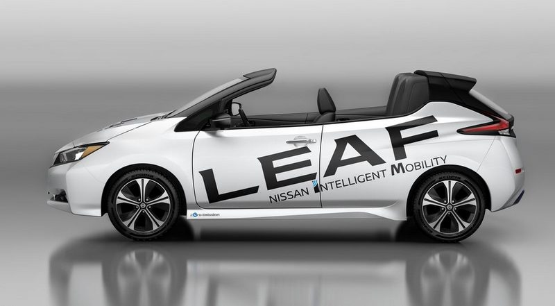 Новому Nissan Leaf снесло крышу