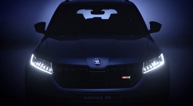 Skoda Kodiaq RS с самым мощным дизелем: новые подробности и видео